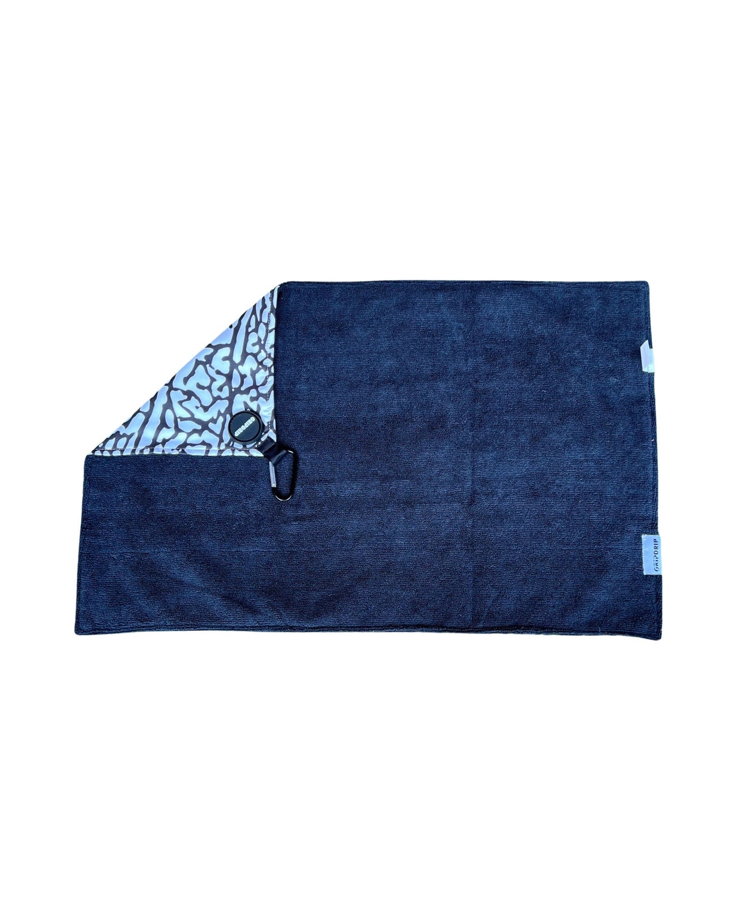 Par 3 - White, Black - Magnet Towel