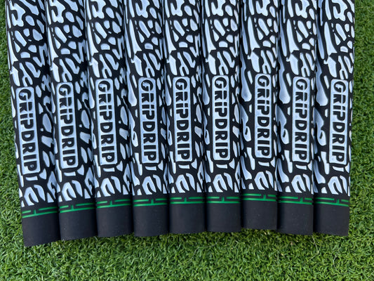 Par 3 Swing Grip - Black, White, Lucky Green