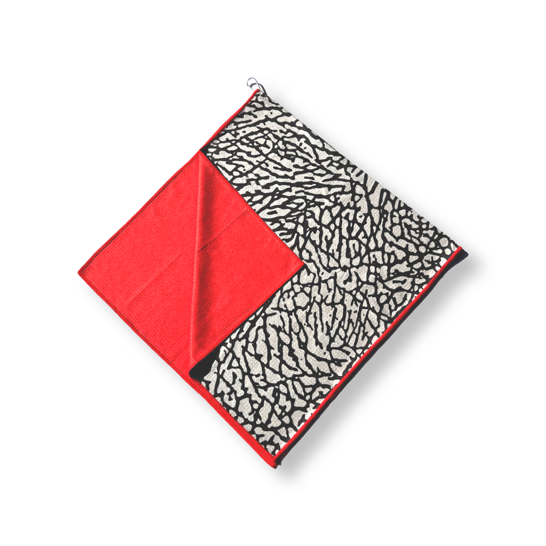 Par 3 Bag Towel- Red