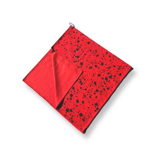 Par 4 Bag Towel- Red